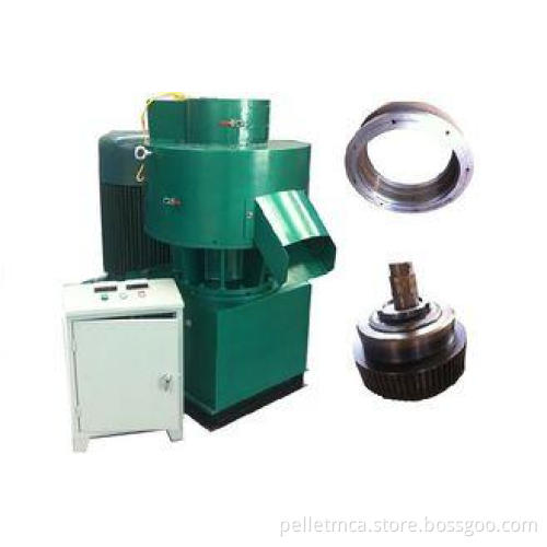 Double Loop Ring Mold Wood Fuel Bioenergy Pellet Machine Wi